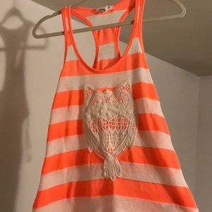 Tank top with owl